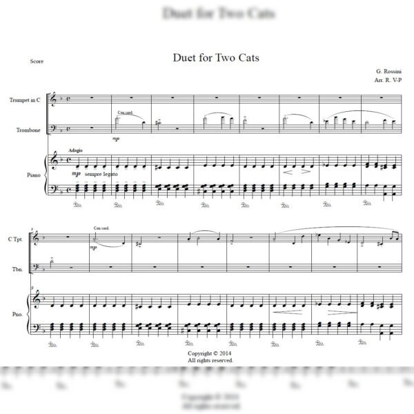 Duet for two Cats (Piano, Trump. & Tromb.)