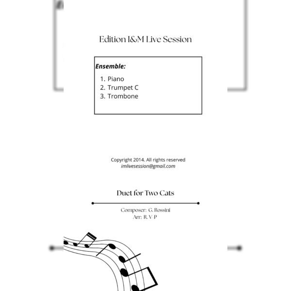 Duet for two Cats (Piano, Trump. & Tromb.)