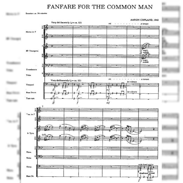 Fanfare for the Common Man (Brass Ensemble). FREE