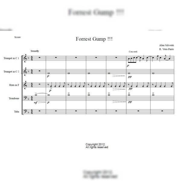 Forrest Gump Theme (Brass Quintet)