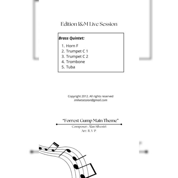 Forrest Gump Theme (Brass Quintet)