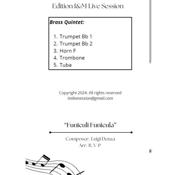 FUNIII TT Funiculí Funiculá (Brass Quintet)