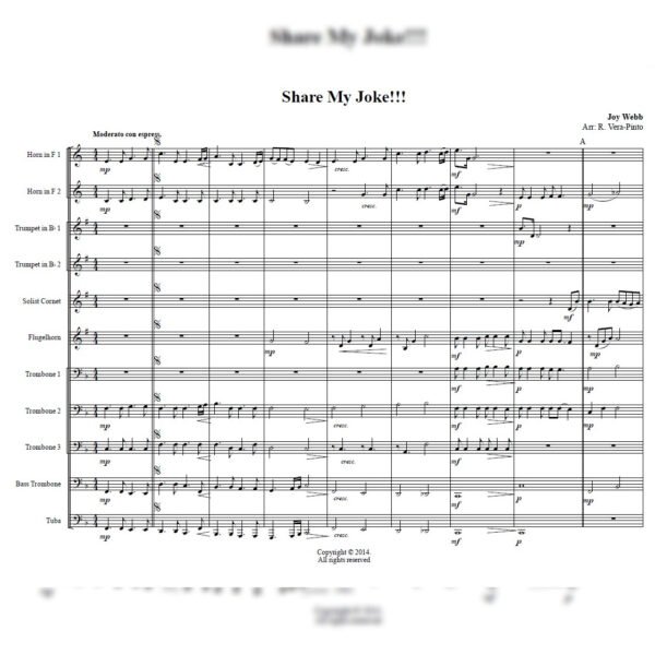 JOKE Share my Joke (Brass Ensemble)