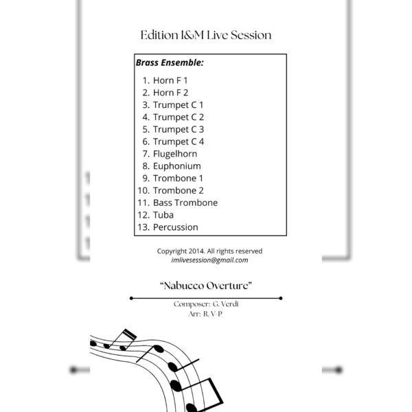 NABUCCO T Nabucco Overture (Brass Ensemble)
