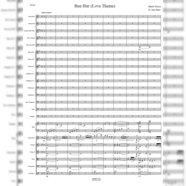 BEN HUR SCORE Love Theme (Ben Hur)