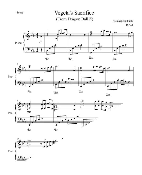 Vegeta's Sacrifice (Piano)