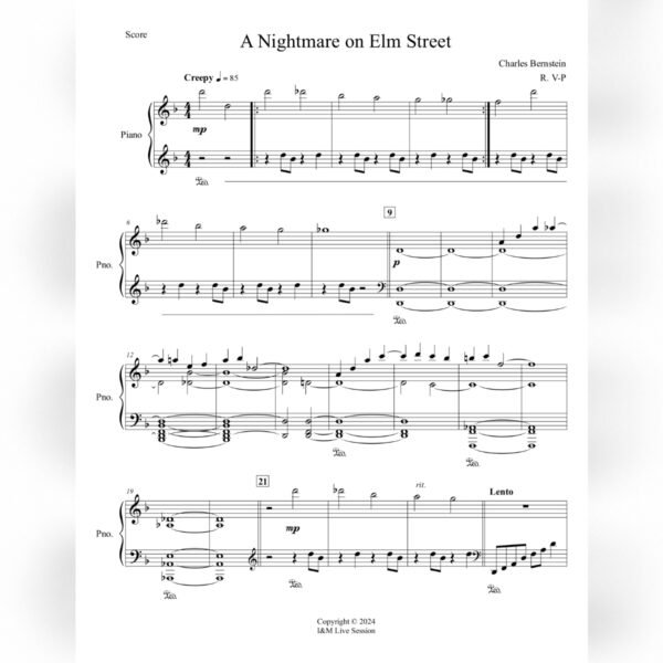 A Nightmare on Elm Street (Piano)