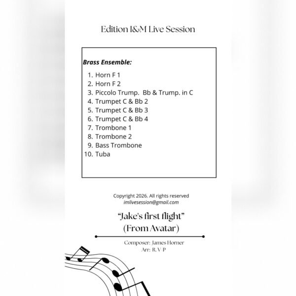 Jake's First Flight - Avatar (Brass Ensemble)