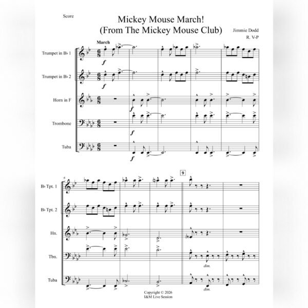 Mickey Mouse March (Brass Quintet)
