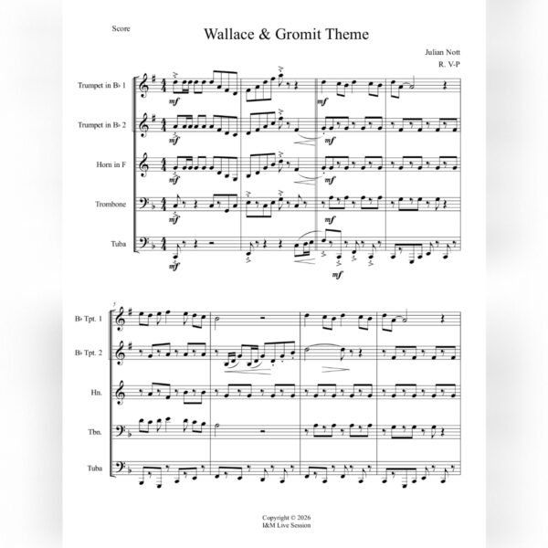 Wallace & Gromit (Brass Quintet)