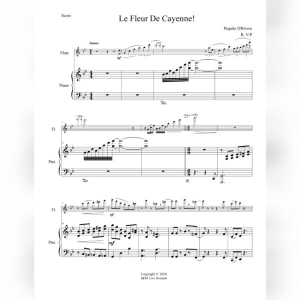 La Fleur de Cayenne (Píano & Flute-Clarinet)